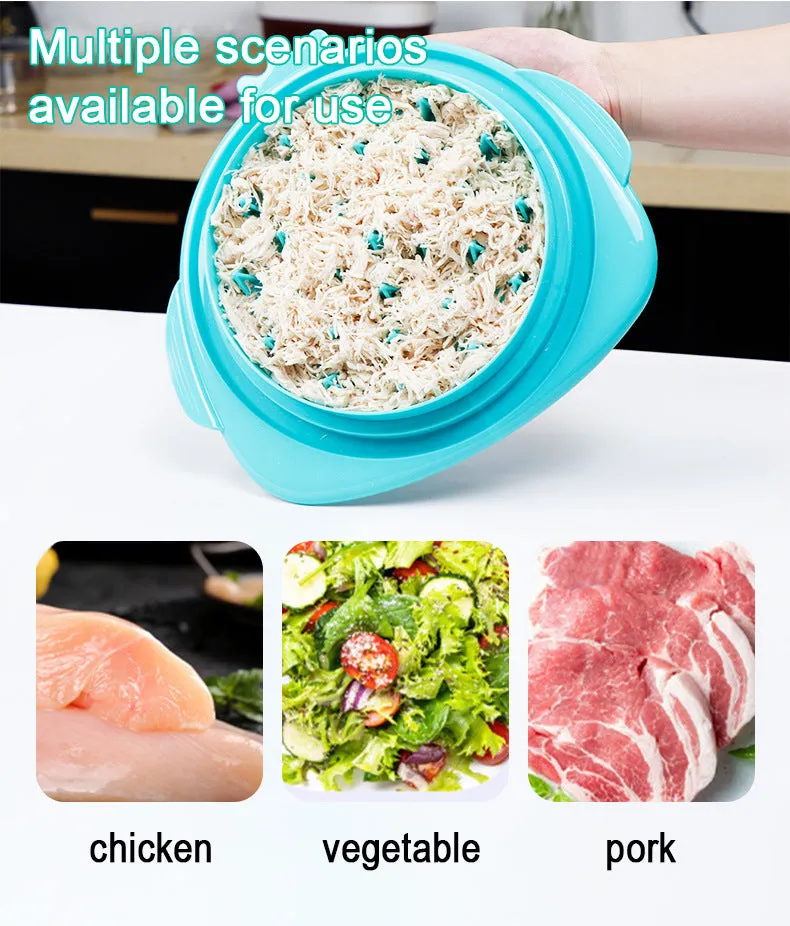 2pcs Green New Chicken Shredder | Effortless Chicken Breast Shredding Tool | Meal Prep & Baby Food