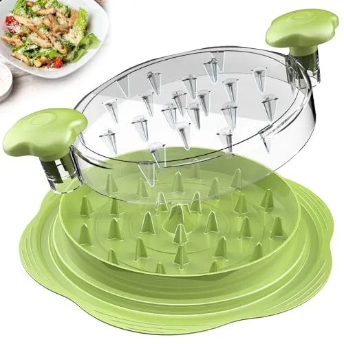 2pcs Green New Chicken Shredder | Effortless Chicken Breast Shredding Tool | Meal Prep & Baby Food