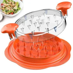 2pcs Orange New Chicken Shredder | Effortless Chicken Breast Shredding Tool | Meal Prep & Baby Food