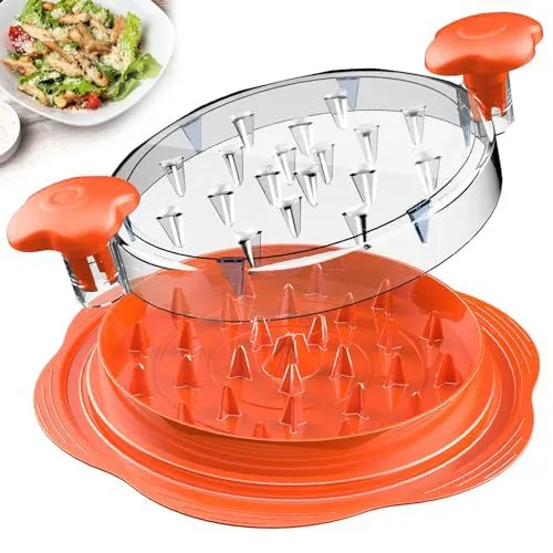 2pcs Orange New Chicken Shredder | Effortless Chicken Breast Shredding Tool | Meal Prep & Baby Food