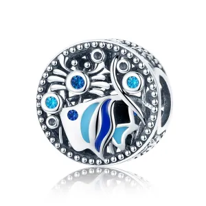 925 Sterling Silver Underwater World Fish & Crab Beads