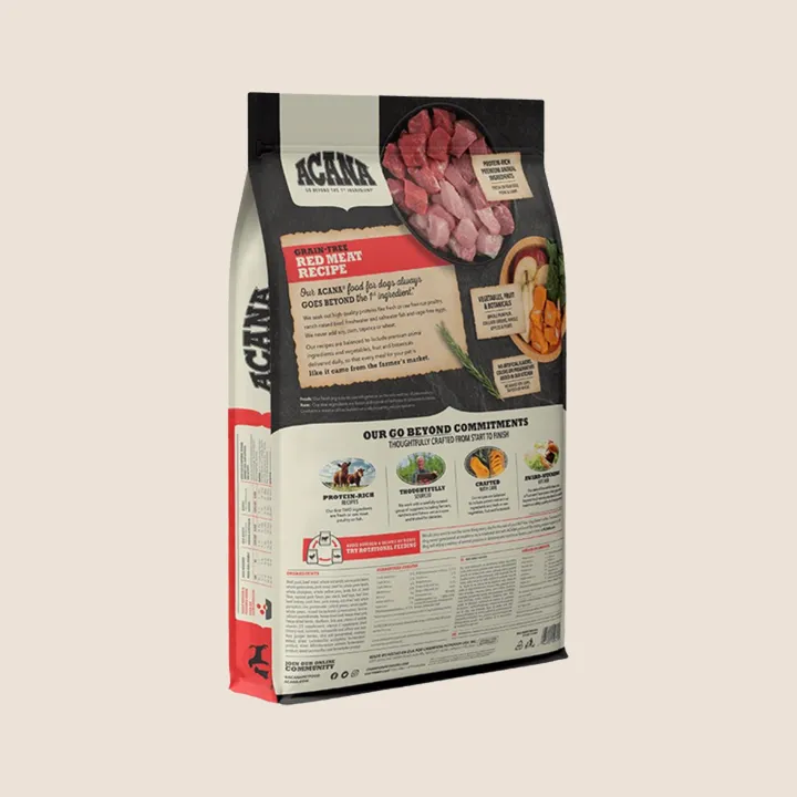 ACANA Grain-Free Red Meat Ranch-Raised Beef Yorkshire Pork Grass-Fed Lamb