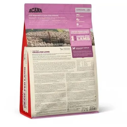 Acana Singles Grain Free Grass-Fed Lamb Dry Dog Food All Breeds & Life Stages 2kg