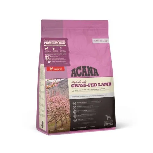 Acana Singles Grain Free Grass-Fed Lamb Dry Dog Food All Breeds & Life Stages 2kg