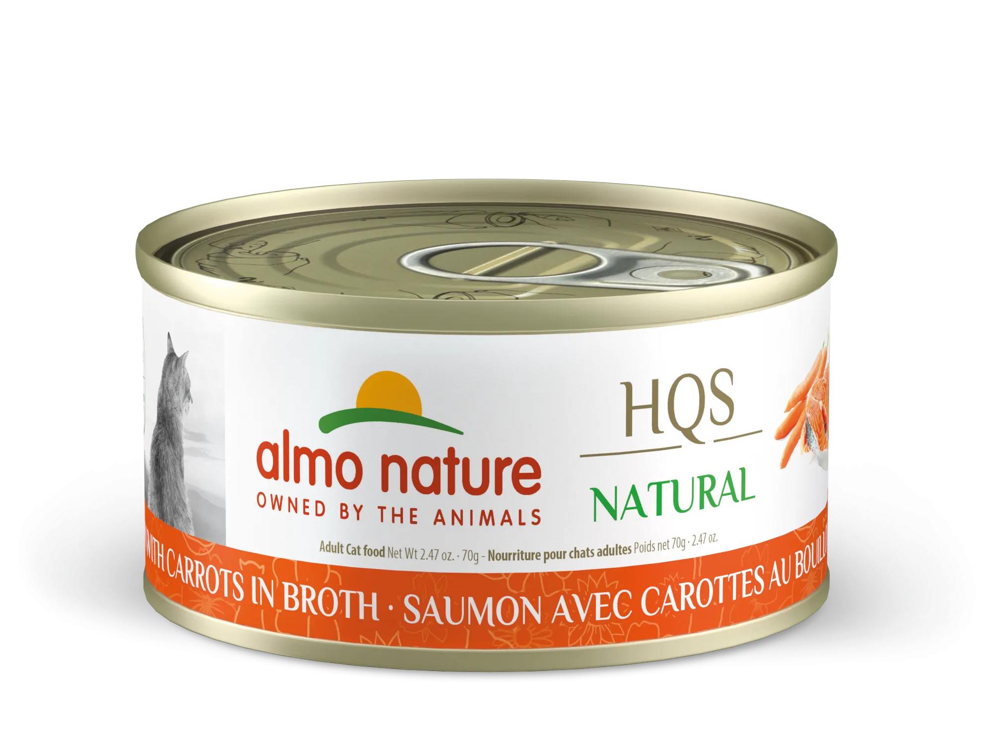 Almo Nature HQS Natural Salmon & Carrots in Broth 70g