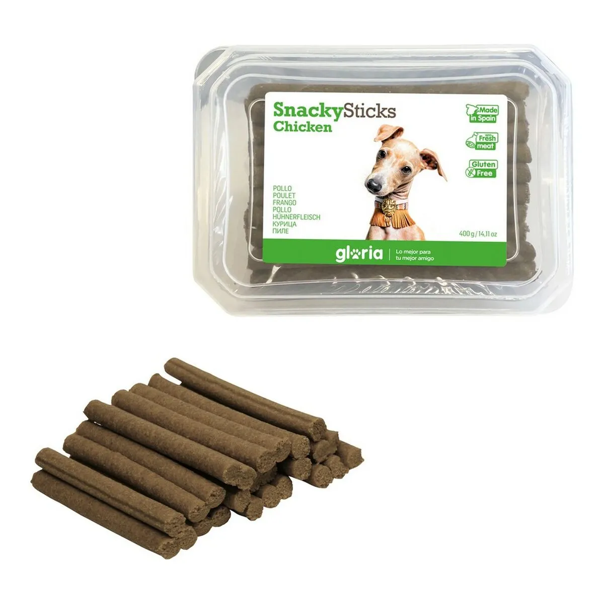 Dog Snack Gloria Snackys Sticks Chicken Small Bars 800 g 800 g