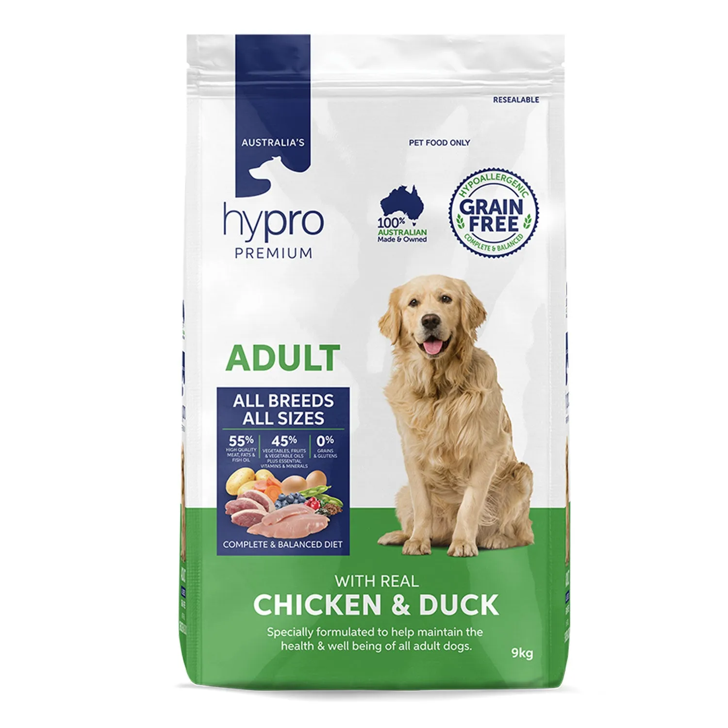 Hypro Premium Grain Free Chicken & Duck Adult Dry Dog Food