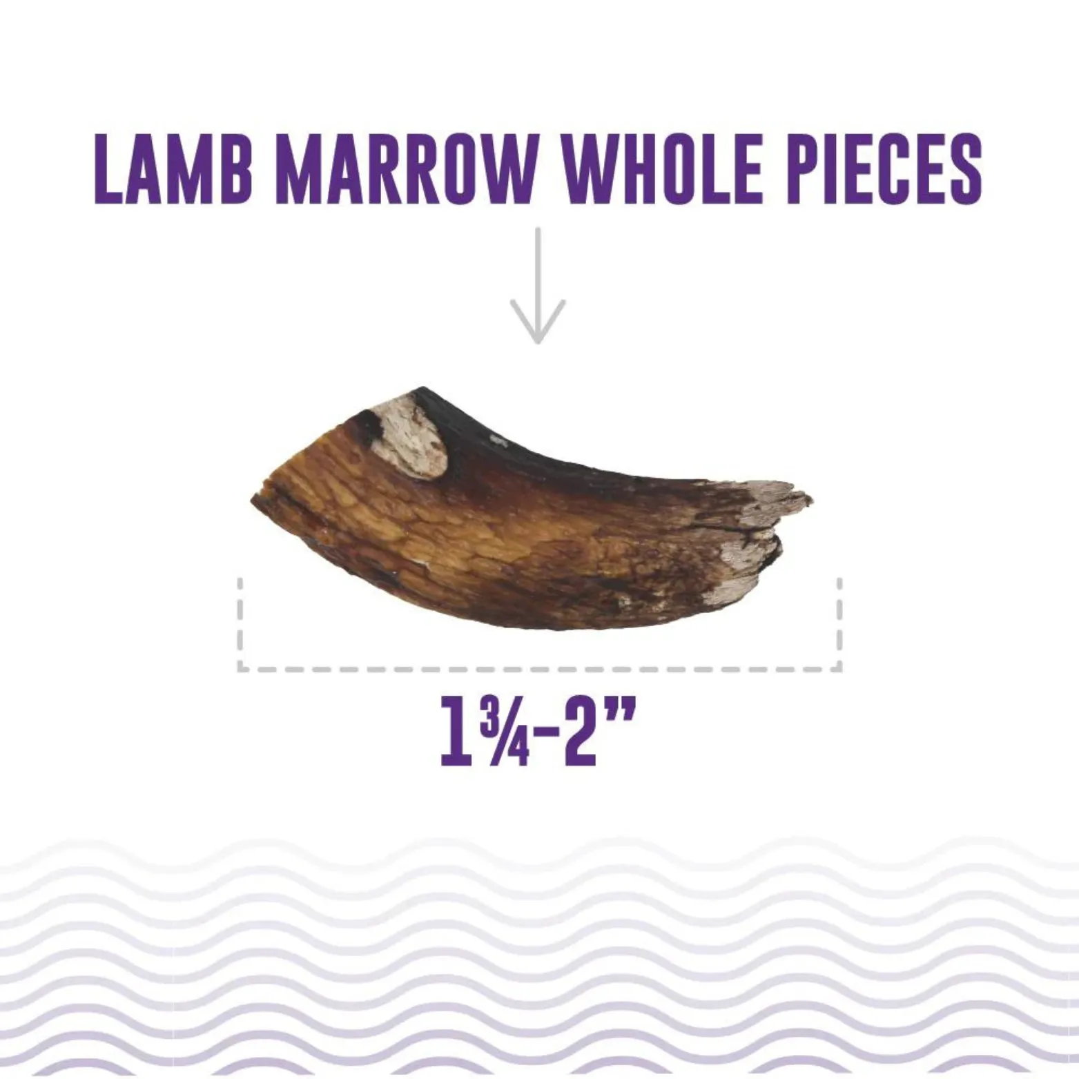Icelandic  Lamb Marrow Whole Pieces Dog Treats, 4 oz