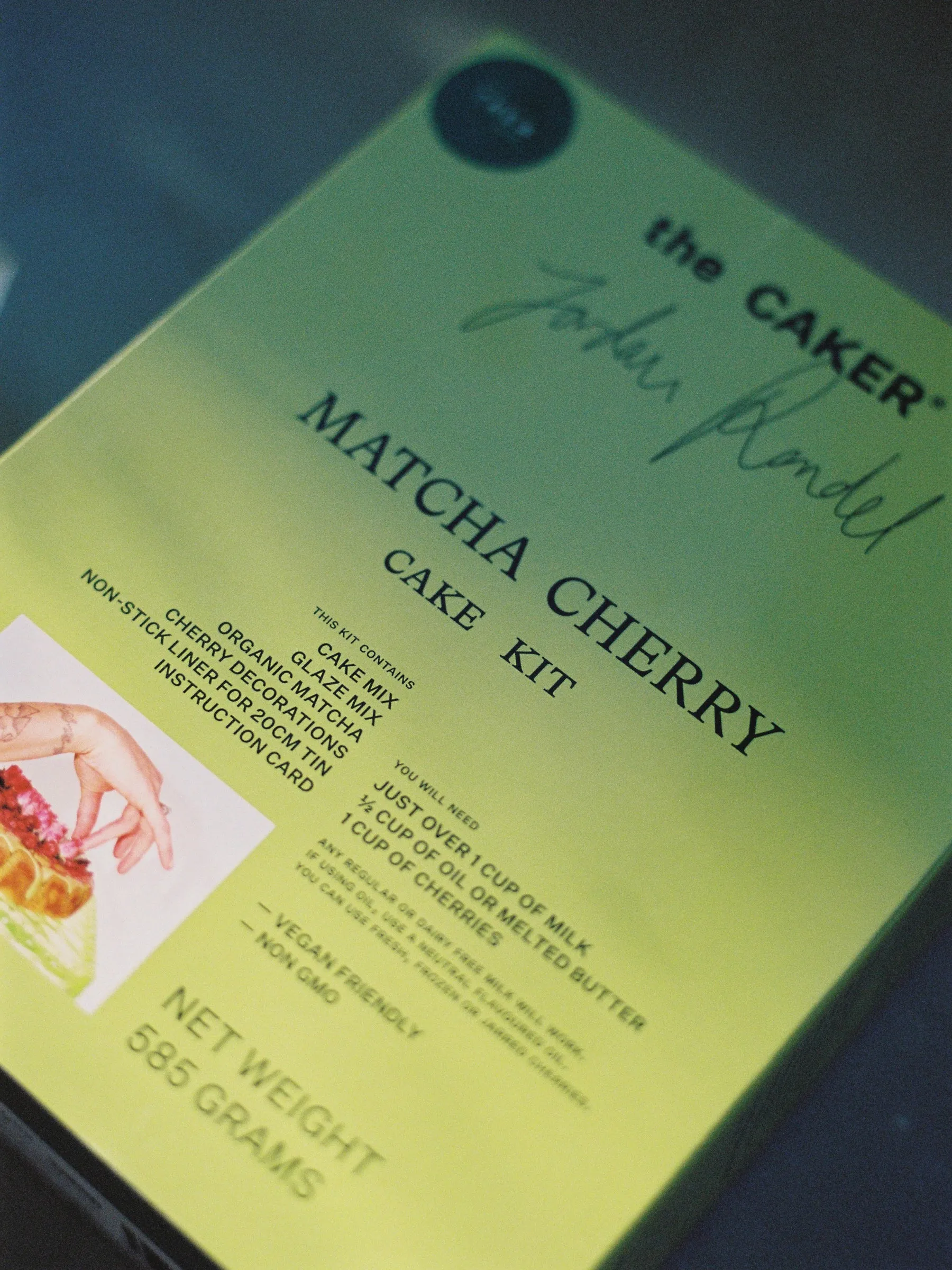 Matcha Cherry Cake Kit