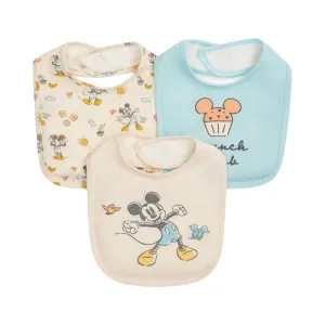 Mickey's Brunch Bunch Magnetic Stay Dry Infant Bib 3-Pack