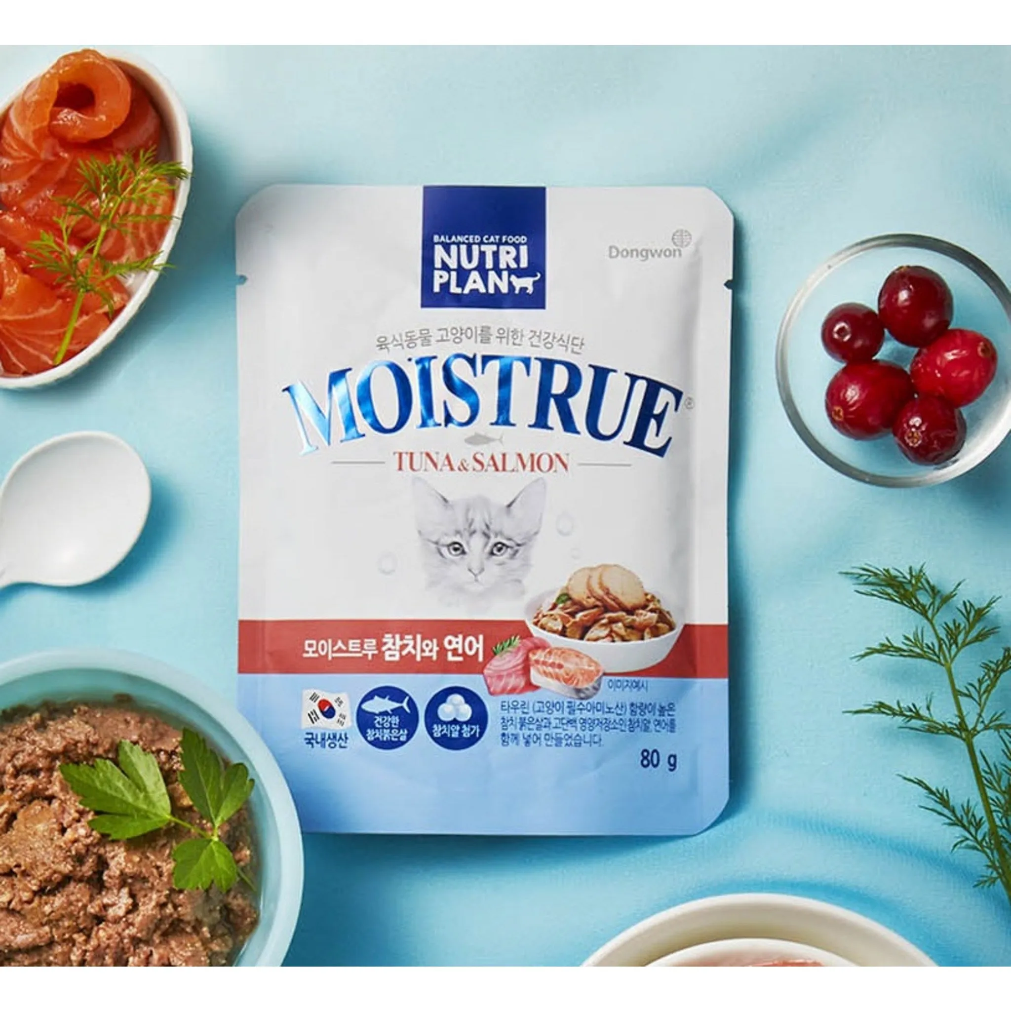 NutriPlan Moisture Tuna and Salmon Cat Wet Pouch, Tuna   Salmon Mix, 80g, 24 Pouches - 🏆 #70 - Pet Supplies - Best of December