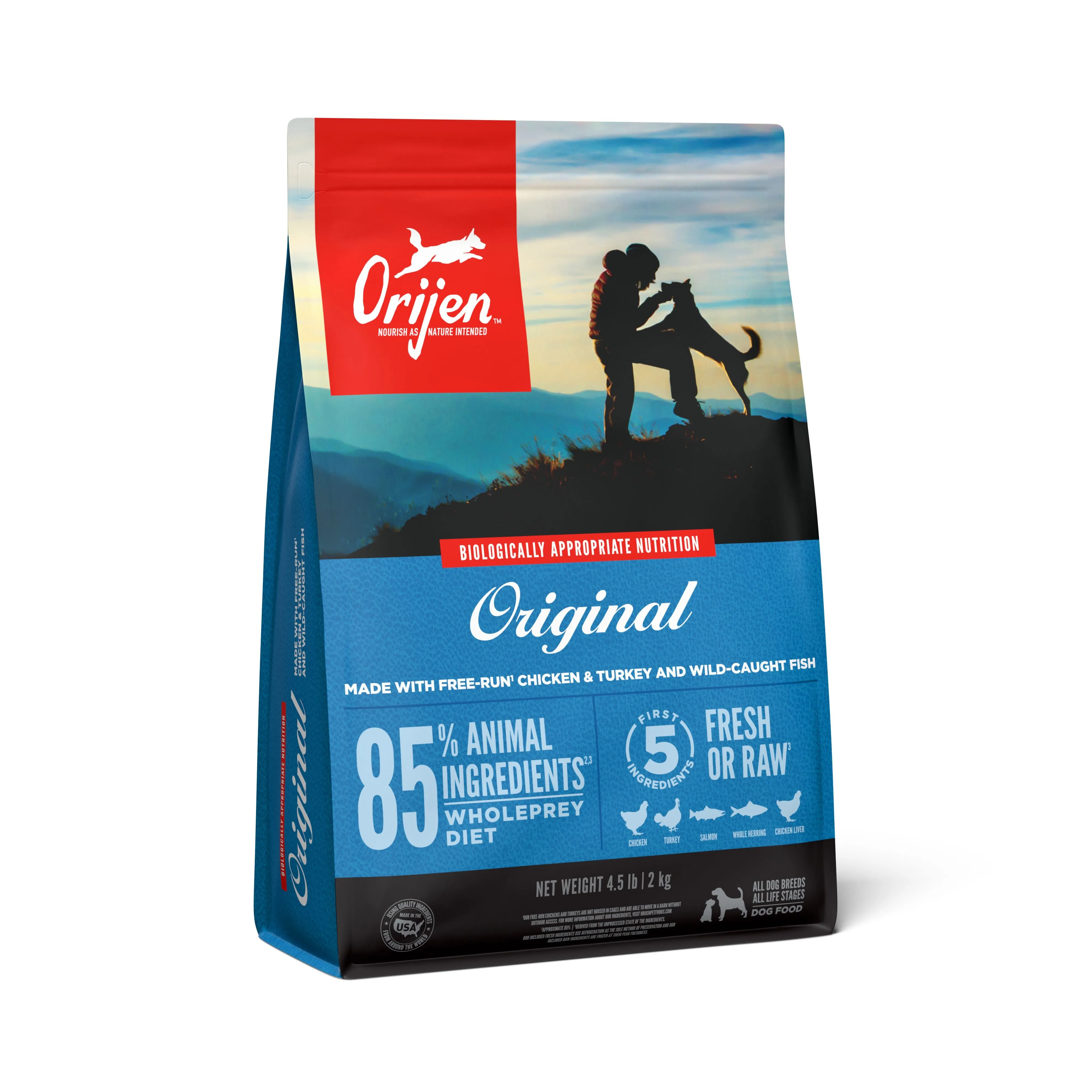 ORIJEN Original Biologically Appropriate Dry Dog Food 2kg