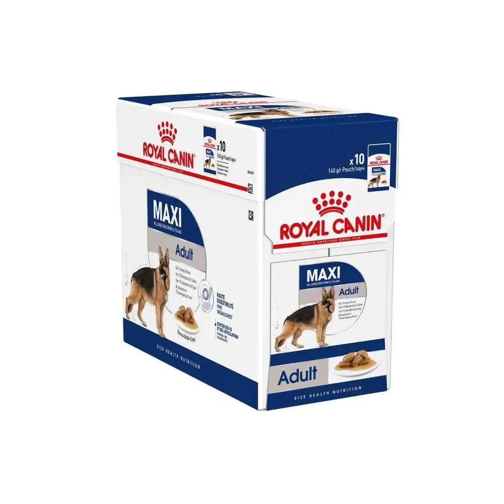 Royal Canin Size Health Nutrition Maxi Adult Wet Dog Food 140g Pack of 10