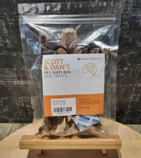 Scott & Dan's Bully Sticks Dog Treats (Pork Pizzle)