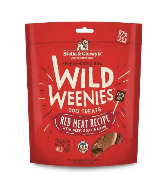 Stella & Chewy’s Wild Weenies (Red Meat) Freeze Dried Dog Treats
