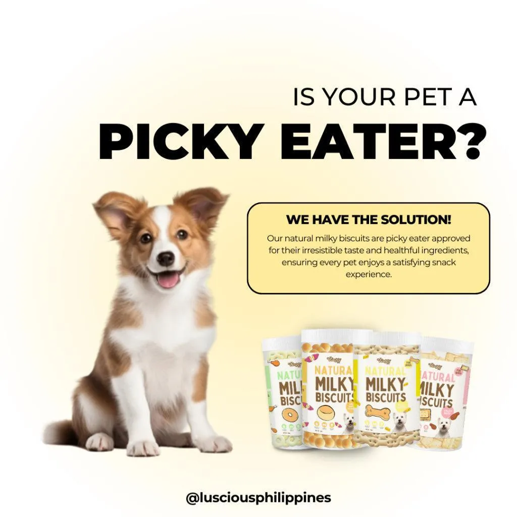 The Waggy Bites - Natural Milky Biscuits (Milky Beef)
