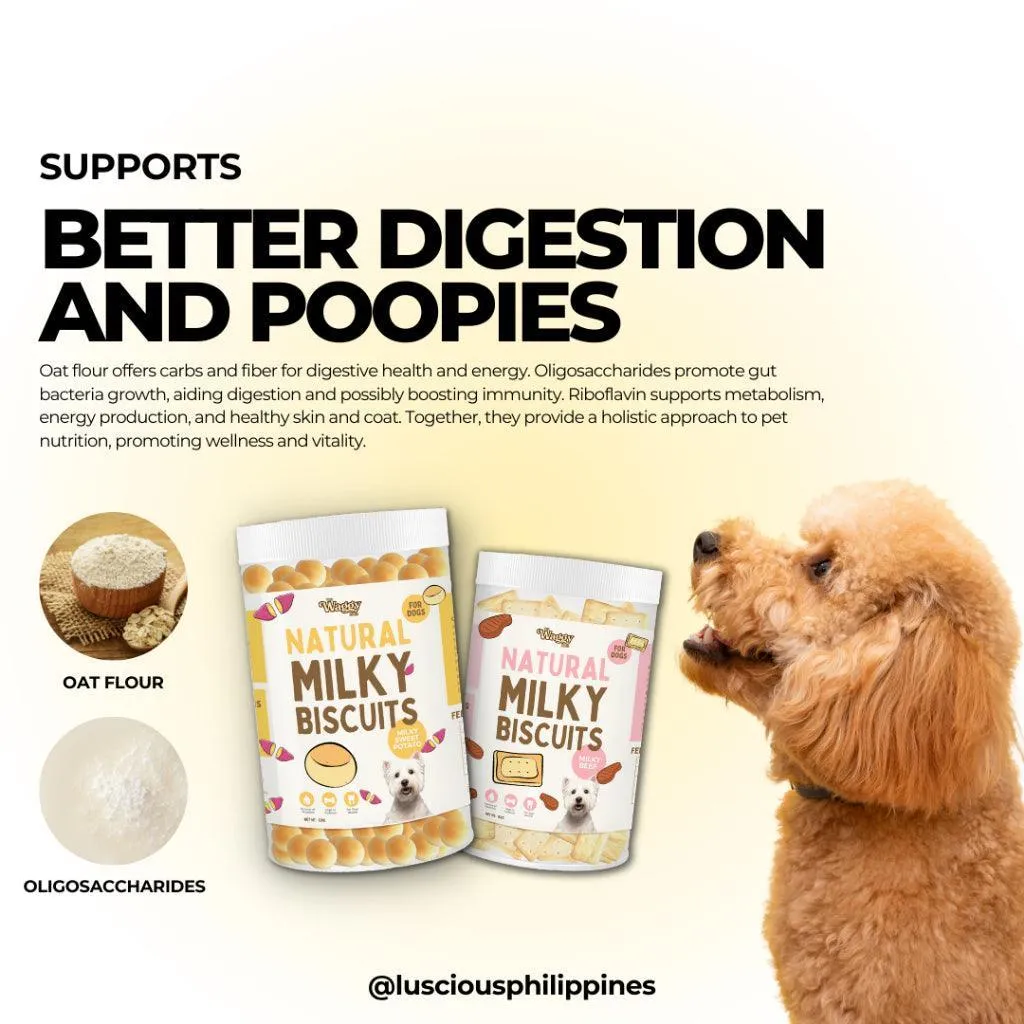 The Waggy Bites - Natural Milky Biscuits (Milky Beef)